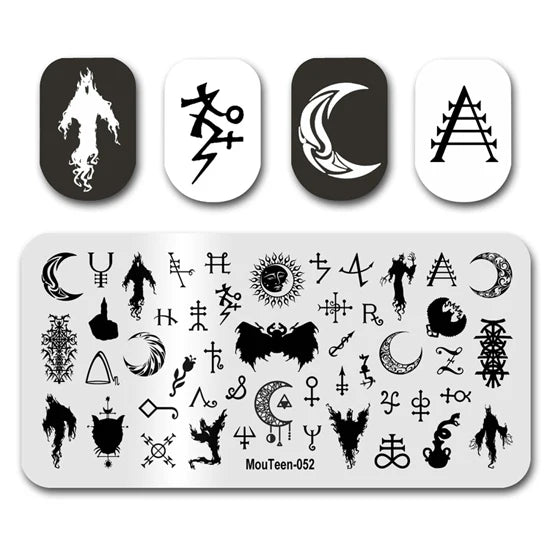 NovaGlow™ Nail Art Design Plate Set