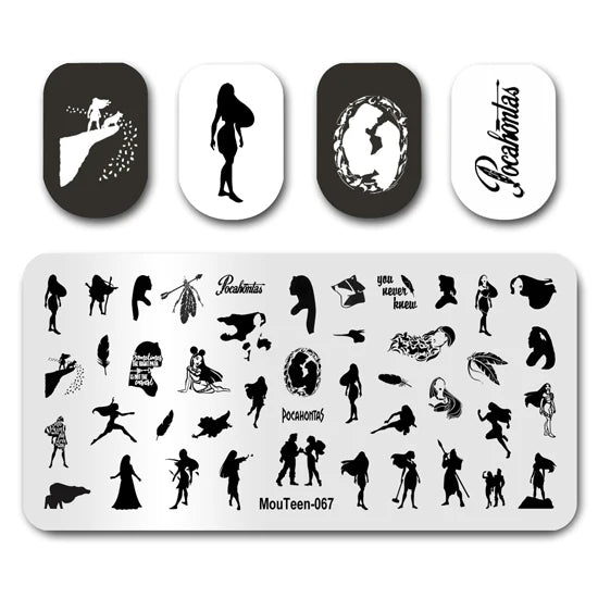 NovaGlow™ Nail Art Design Plate Set