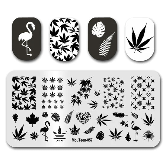 NovaGlow™ Nail Art Design Plate Set