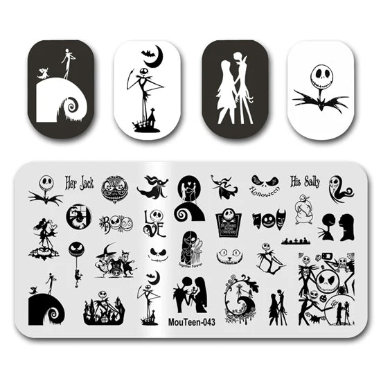 NovaGlow™ Nail Art Design Plate Set