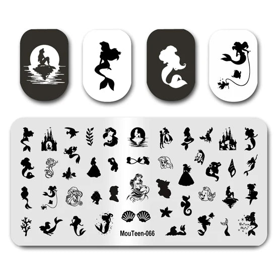 NovaGlow™ Nail Art Design Plate Set