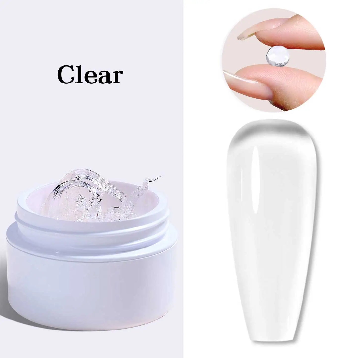 NovaGlow™ Sculpting Gel – 3D Clear Non-Stick Extension Gel for Nail Art & Shaping