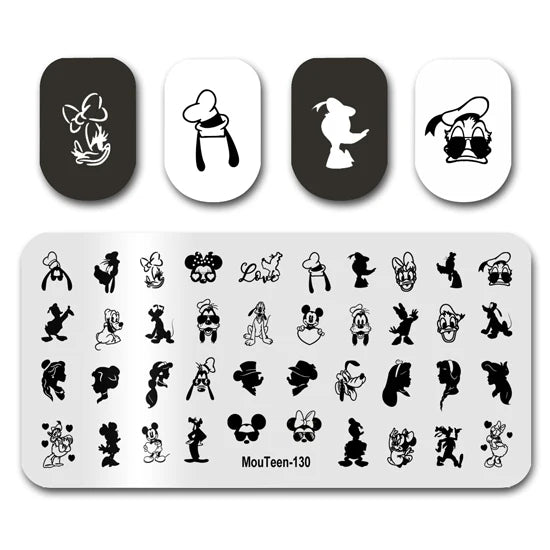 NovaGlow™ Nail Art Design Plate Set