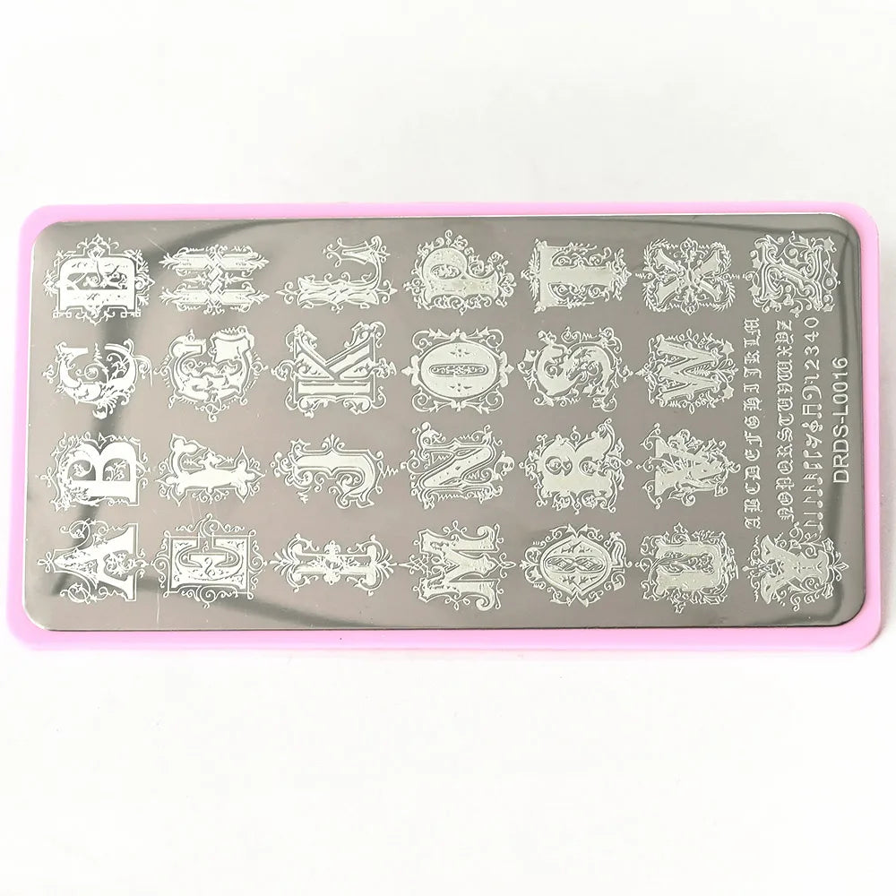NovaGlow™ Floral & Pattern Nail Design Plate Collection