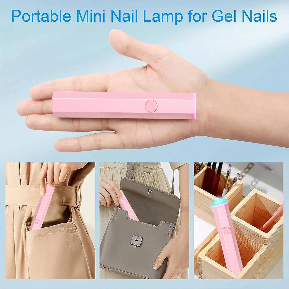 NovaGlow™ Portable Mini UV Nail Lamp