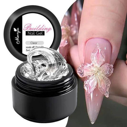 NovaGlow™ Sculpting Gel – 3D Clear Non-Stick Extension Gel for Nail Art & Shaping