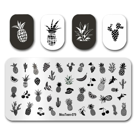 NovaGlow™ Nail Art Design Plate Set