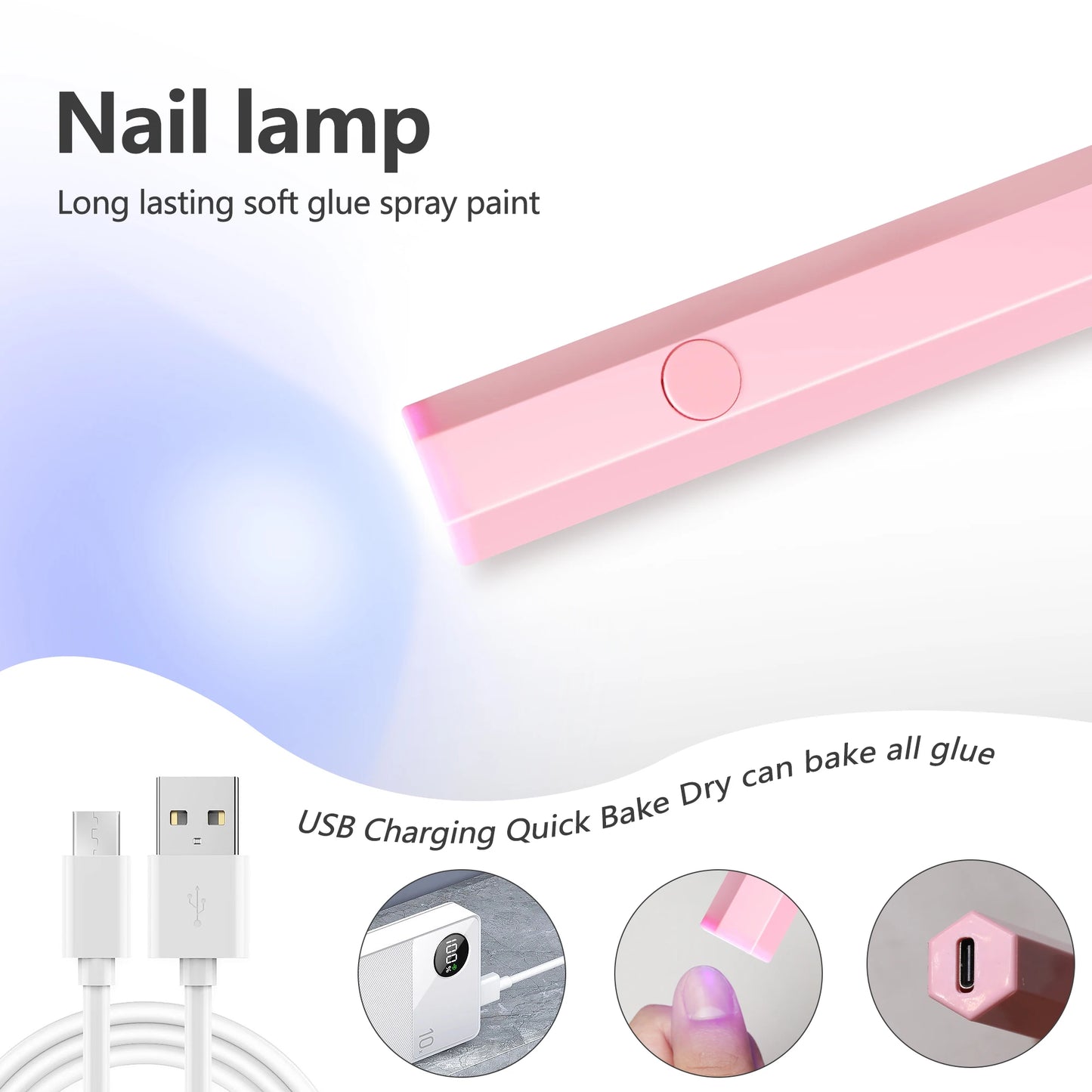 NovaGlow™ Portable Mini UV Nail Lamp