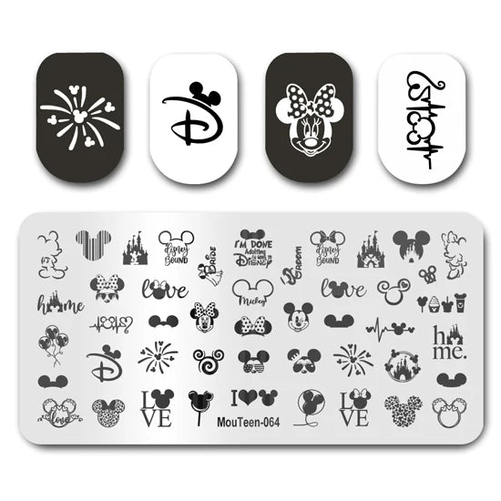 NovaGlow™ Nail Art Design Plate Set