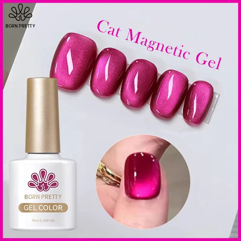 NovaGlow™ Cat Eye Magnetic Gel Polish – Blueberry Shine Series