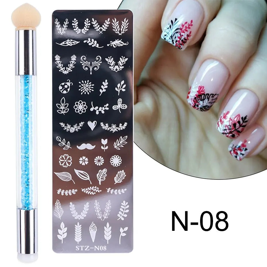 NovaGlow™ Complete Nail Art Stamping Set
