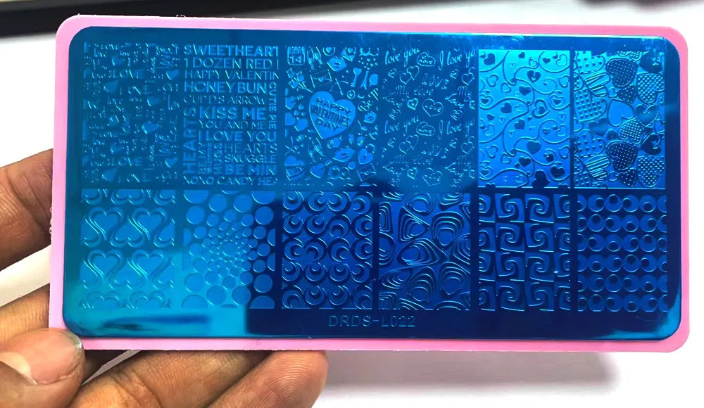 NovaGlow™ Floral & Pattern Nail Design Plate Collection