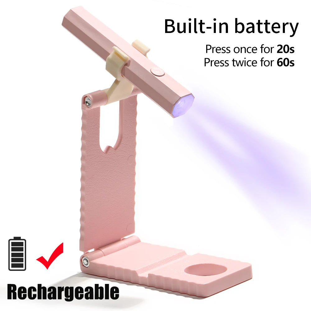 NovaGlow™ Portable Mini UV Nail Lamp