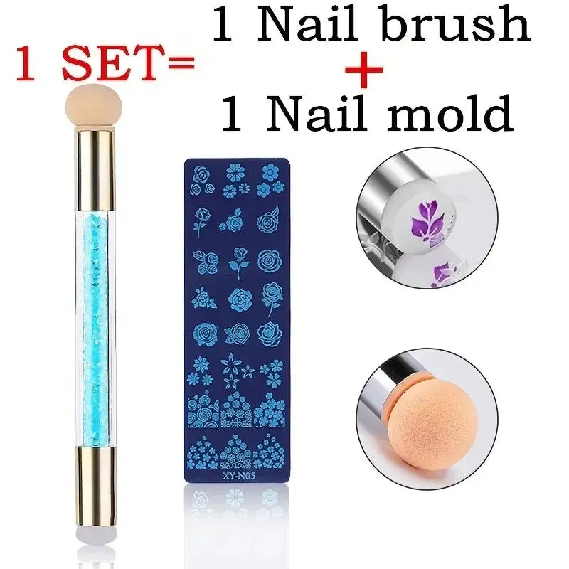 NovaGlow™ Complete Nail Art Stamping Set