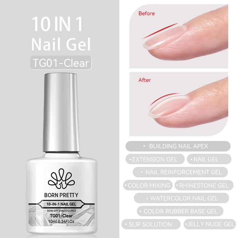 NovaGlow™ Builder & Base Gel Collection – Professional Nail Strengthening & Shine Set