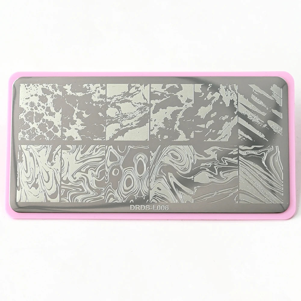 NovaGlow™ Floral & Pattern Nail Design Plate Collection