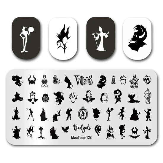 NovaGlow™ Nail Art Design Plate Set