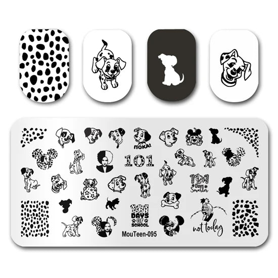 NovaGlow™ Nail Art Design Plate Set