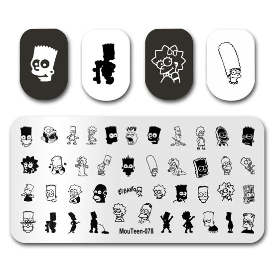 NovaGlow™ Nail Art Design Plate Set