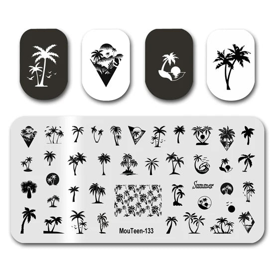 NovaGlow™ Nail Art Design Plate Set