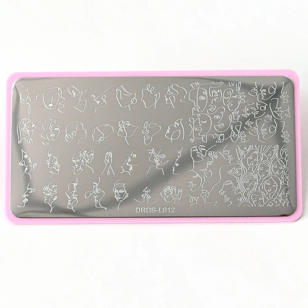 NovaGlow™ Floral & Pattern Nail Design Plate Collection