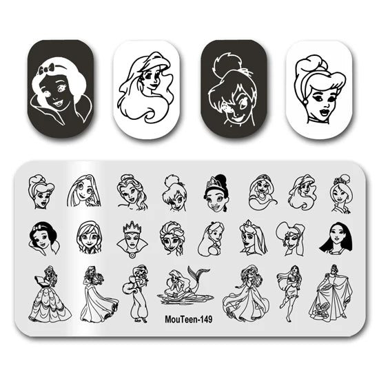 NovaGlow™ Nail Art Design Plate Set