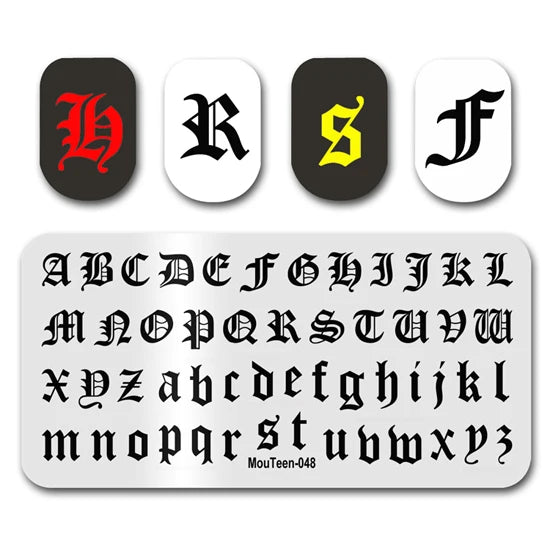 NovaGlow™ Nail Art Design Plate Set