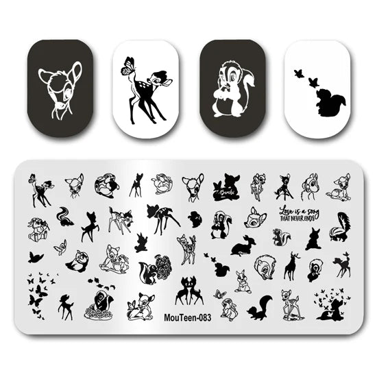 NovaGlow™ Nail Art Design Plate Set