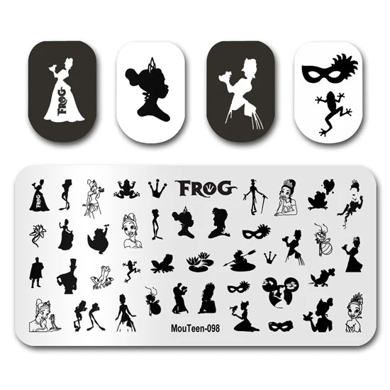NovaGlow™ Nail Art Design Plate Set