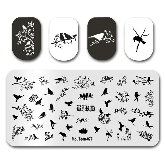 NovaGlow™ Nail Art Design Plate Set