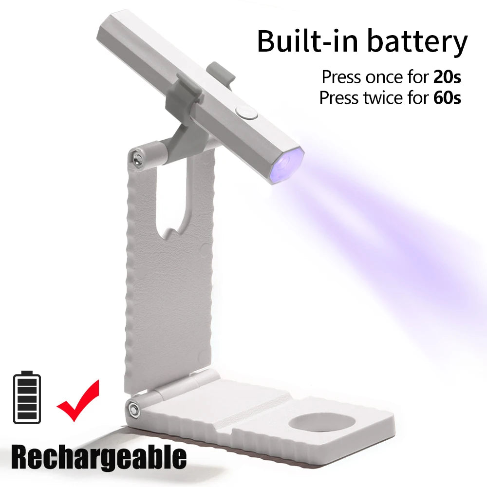 NovaGlow™ Portable Mini UV Nail Lamp