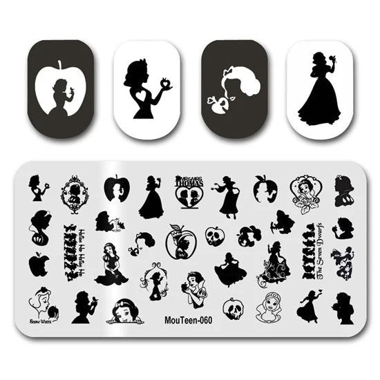 NovaGlow™ Nail Art Design Plate Set