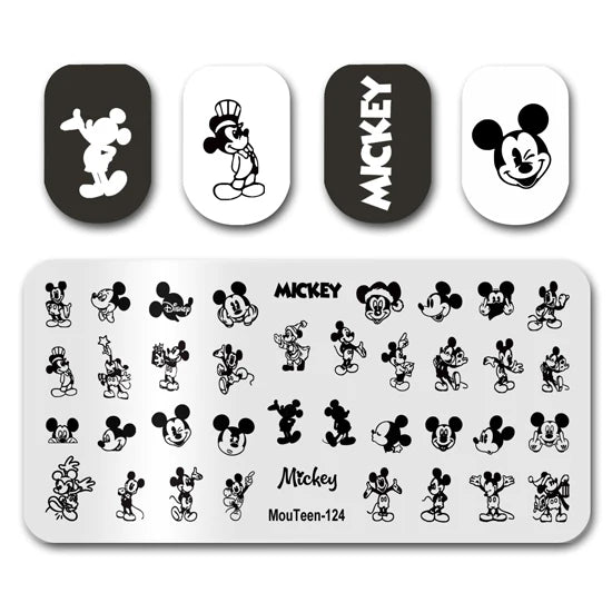 NovaGlow™ Nail Art Design Plate Set