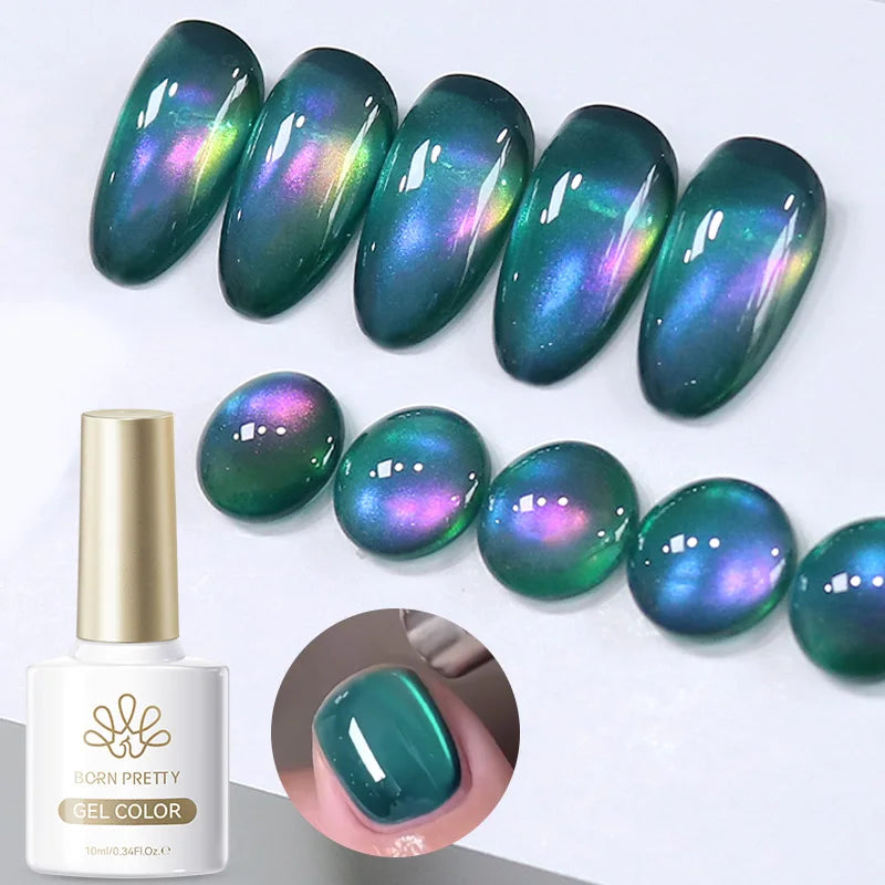 NovaGlow™ Cat Eye Magnetic Gel Polish – Blueberry Shine Series