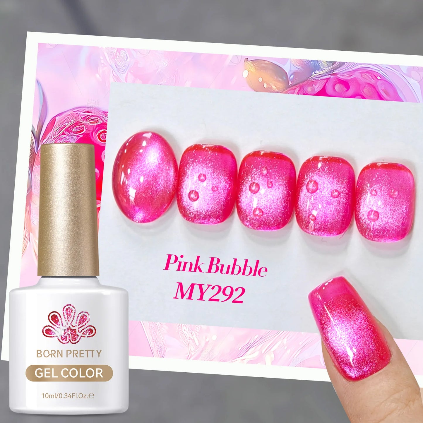 NovaGlow™ Cat Eye Magnetic Gel Polish – Blueberry Shine Series