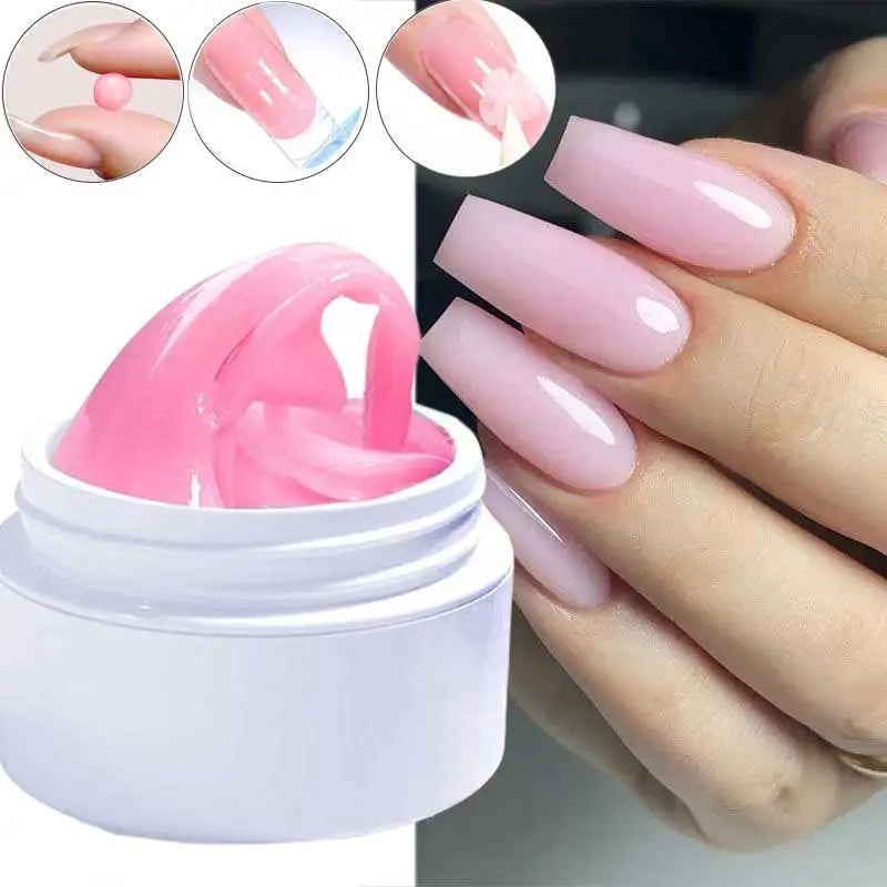 NovaGlow™ Sculpting Gel – 3D Clear Non-Stick Extension Gel for Nail Art & Shaping