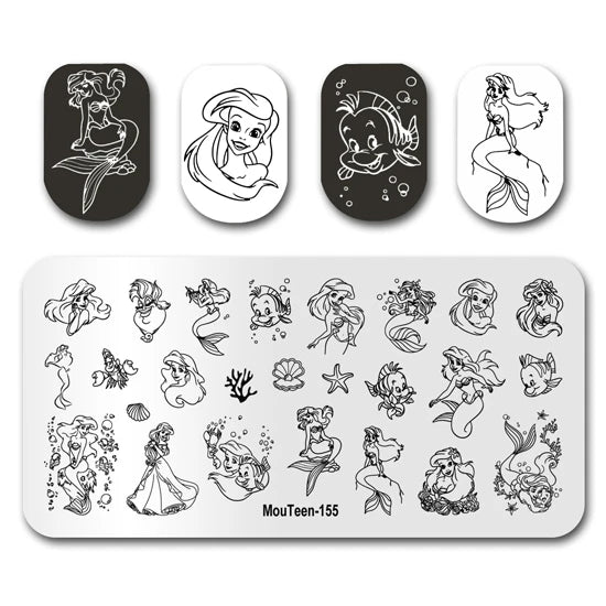 NovaGlow™ Nail Art Design Plate Set