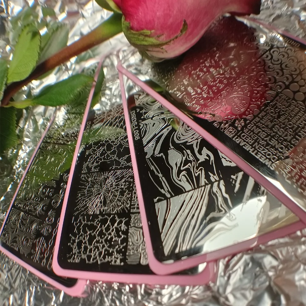 NovaGlow™ Floral & Pattern Nail Design Plate Collection