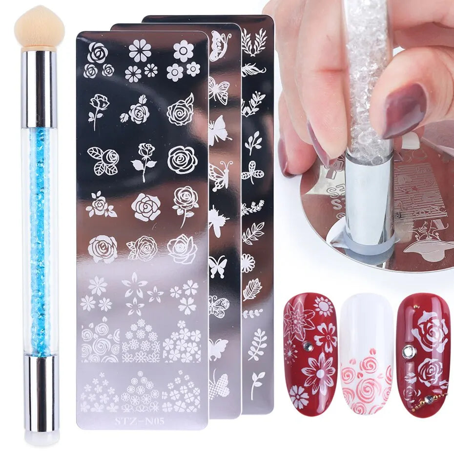 NovaGlow™ Complete Nail Art Stamping Set