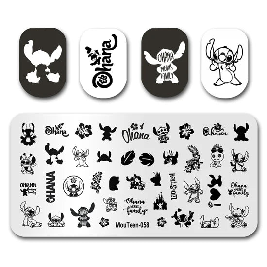 NovaGlow™ Nail Art Design Plate Set