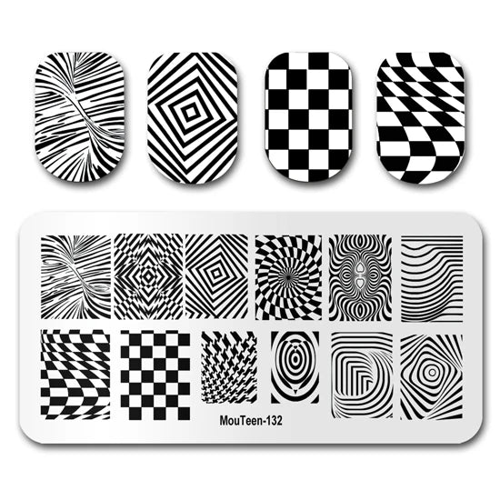 NovaGlow™ Nail Art Design Plate Set