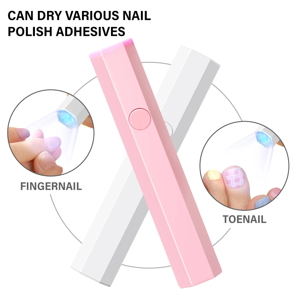 NovaGlow™ Portable Mini UV Nail Lamp