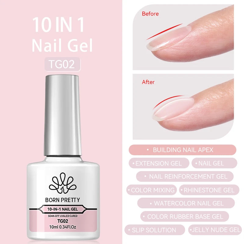 NovaGlow™ Builder & Base Gel Collection – Professional Nail Strengthening & Shine Set
