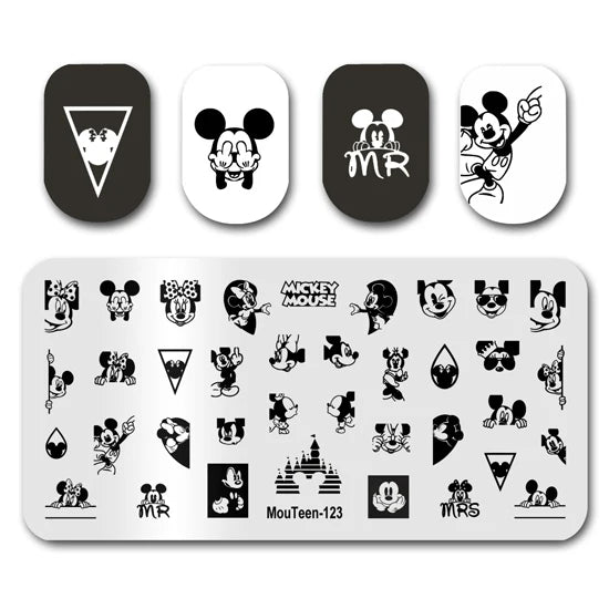 NovaGlow™ Nail Art Design Plate Set