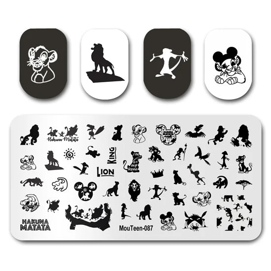 NovaGlow™ Nail Art Design Plate Set