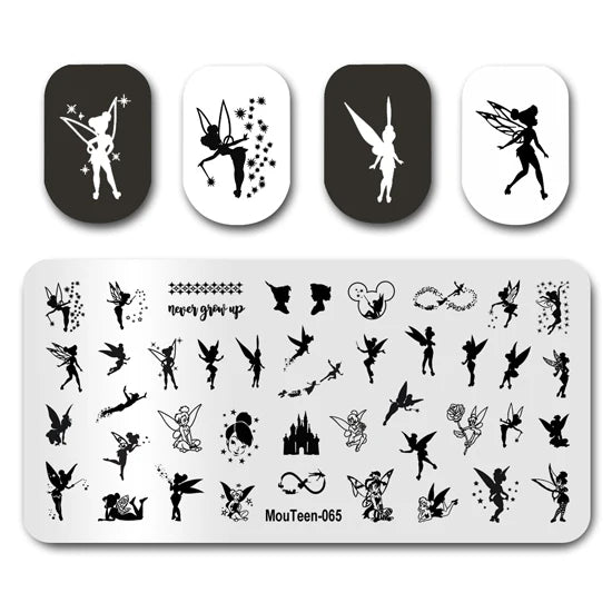 NovaGlow™ Nail Art Design Plate Set