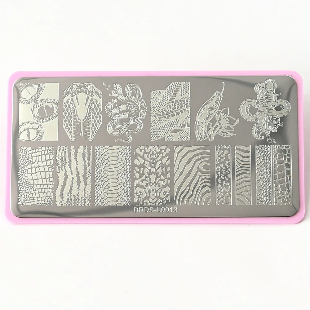 NovaGlow™ Floral & Pattern Nail Design Plate Collection