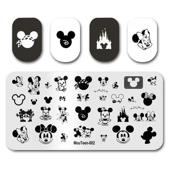 NovaGlow™ Nail Art Design Plate Set