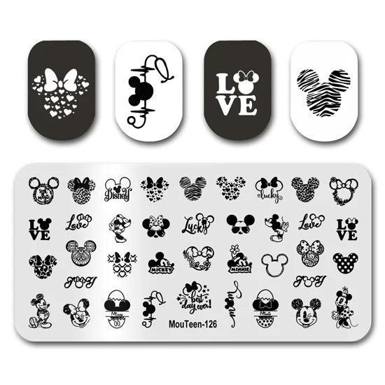 NovaGlow™ Nail Art Design Plate Set